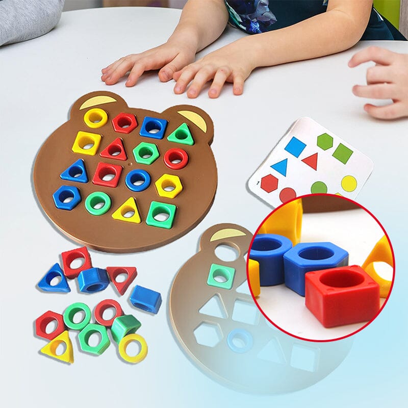 ShapeSmart Matching Game, Color & Shape Recognition Puzzle Toy for Kids