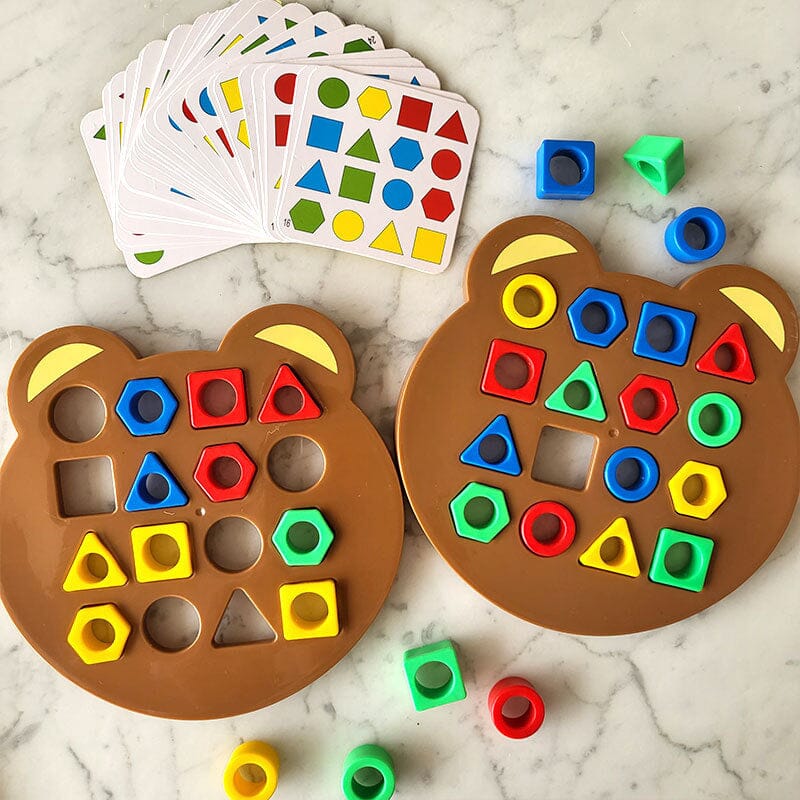 ShapeSmart Matching Game, Color & Shape Recognition Puzzle Toy for Kids