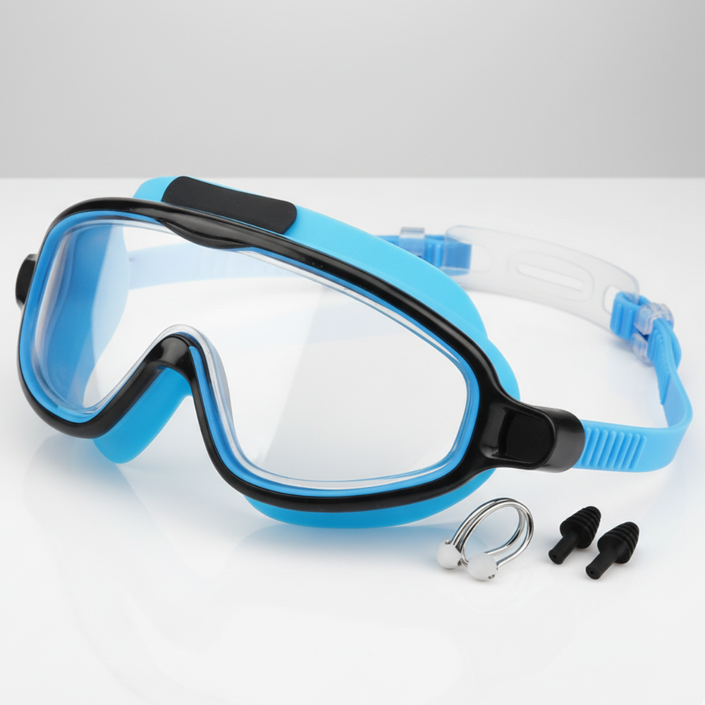AquaGuard Kids Anti-Fog Swim Goggles Set, Leak-Resistant UV Protection for Pool & Beach