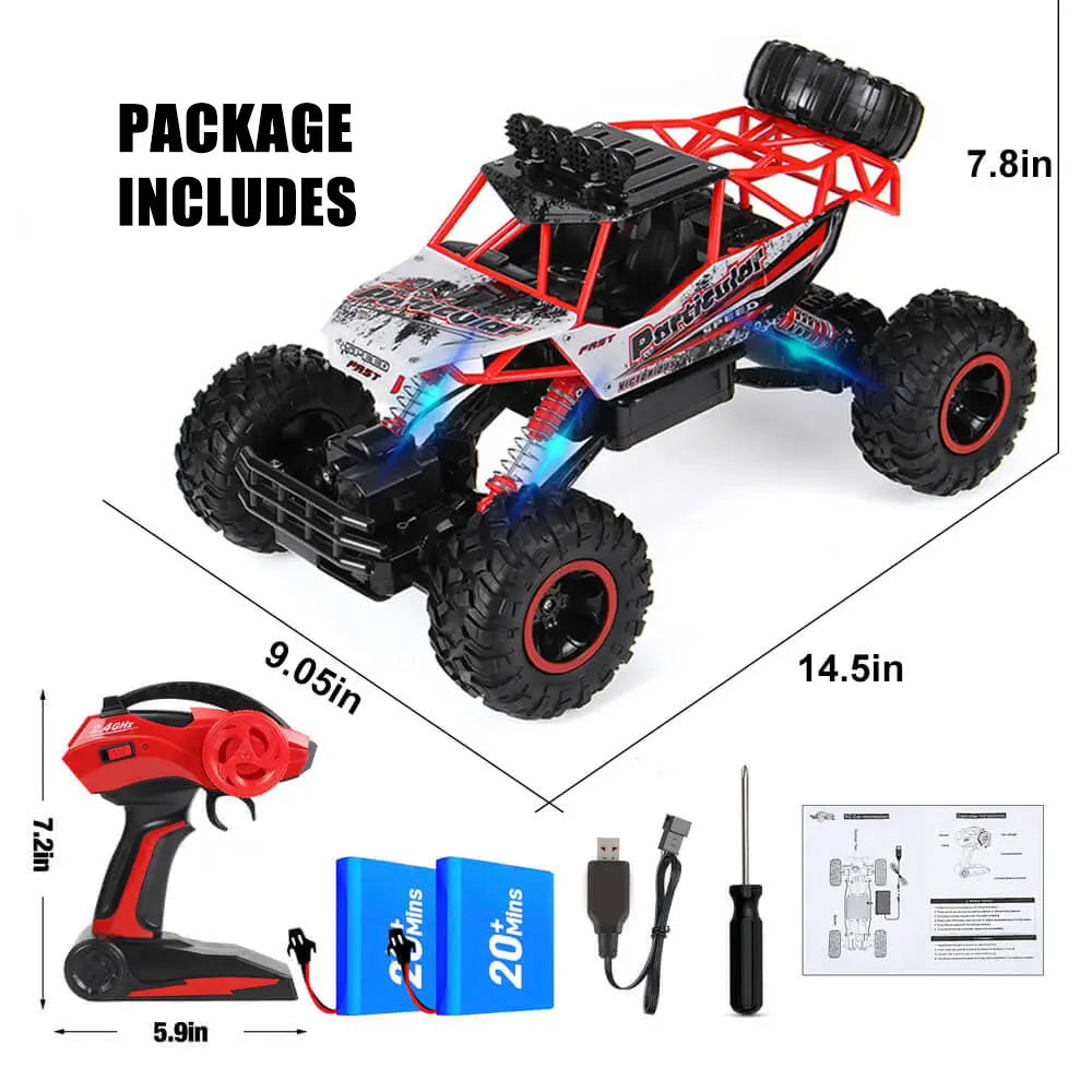 TrailBlazer Pro RC Off-Road Truck 4x4 with Shockproof Suspension for Kids