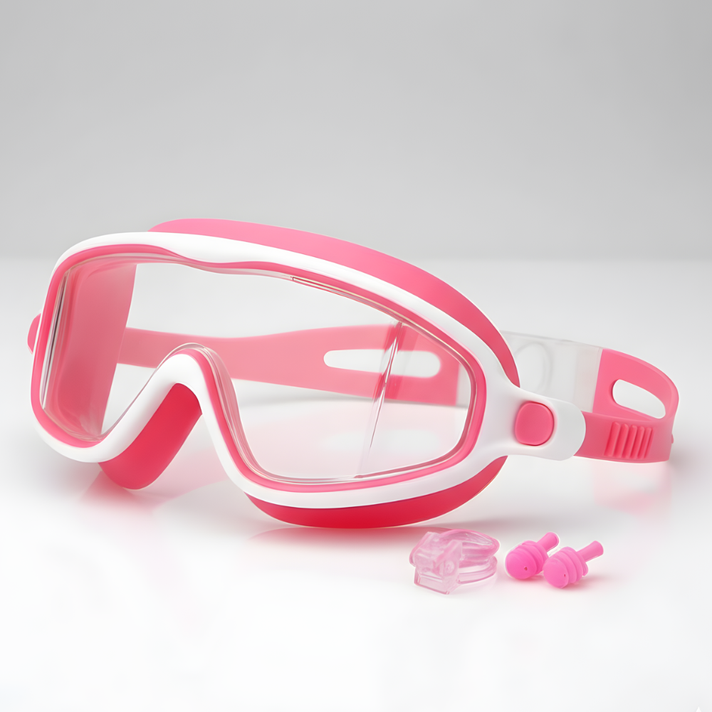 AquaGuard Kids Anti-Fog Swim Goggles Set, Leak-Resistant UV Protection for Pool & Beach