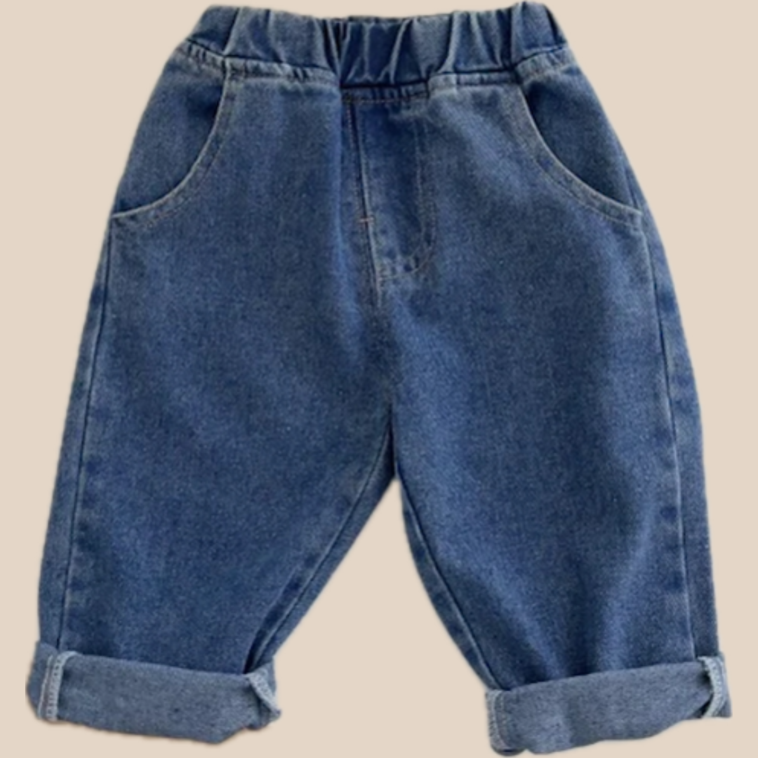 LittleHarbor Relaxed Fit Toddler Jeans – Soft Cotton Denim Pants for Boys & Girls 0–5 Years