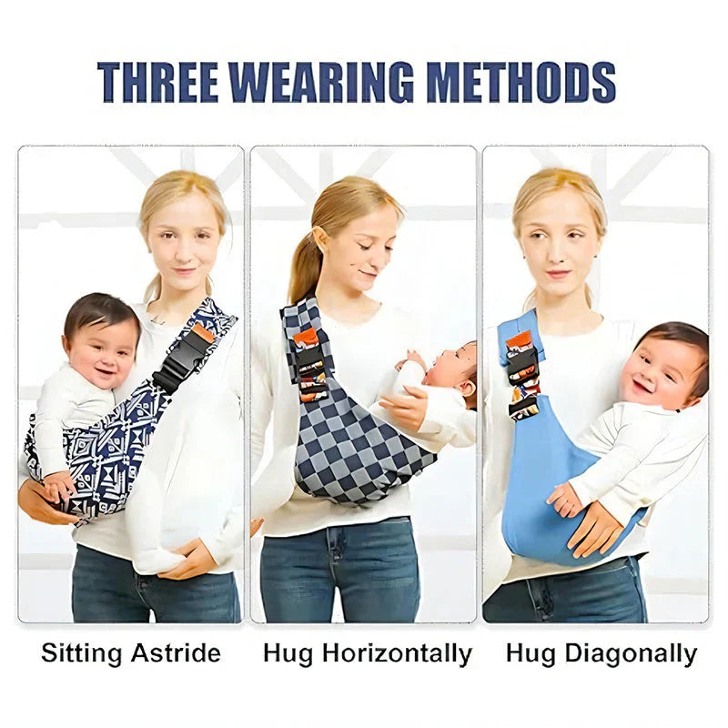CuddleEase Ergonomic Baby Sling Carrier, Breathable Seat Newborn Wrap 0+ Months