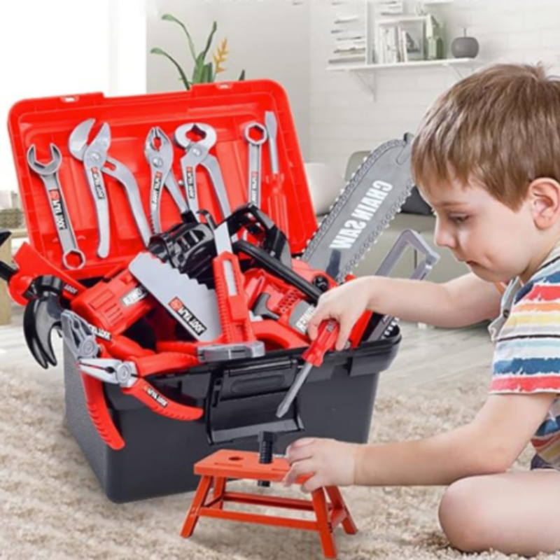 DrillDo Kids Tool Set with Electric Drill Pretend Play Toy