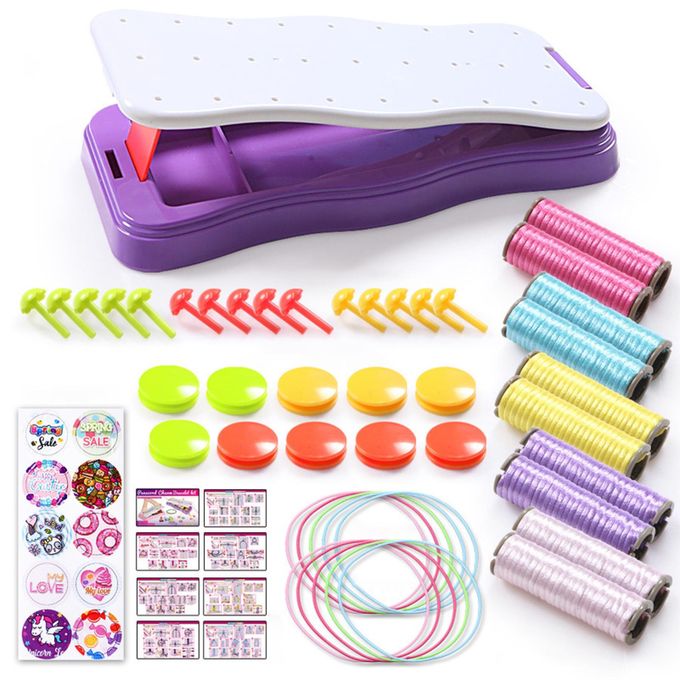 BraidCraft DIY Rope Bracelet Braiding Kit, Creative Jewelry Making Set for Kids