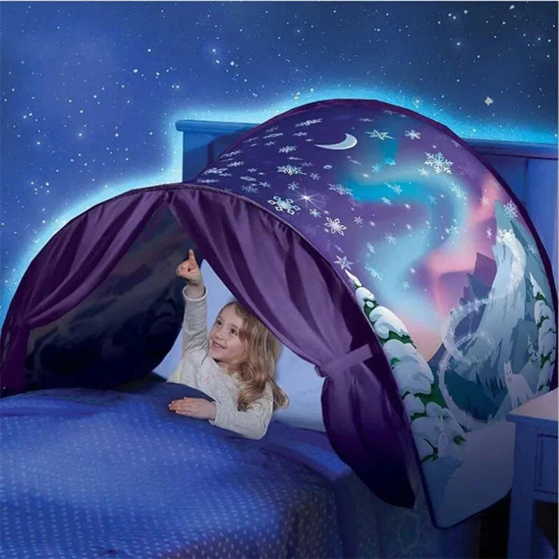 DreamDome Magical Bed Tent for Kids, Enchanted Sleep & Play Canopy