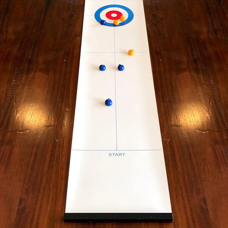 CurlPro Table Curling Game, Smooth Sliding Board Game for Kids & Adults