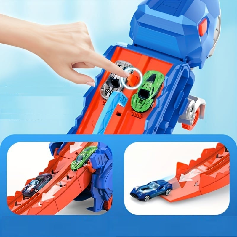 DinoHaul Transforming Dinosaur Truck Toy with Car Storage for Kids