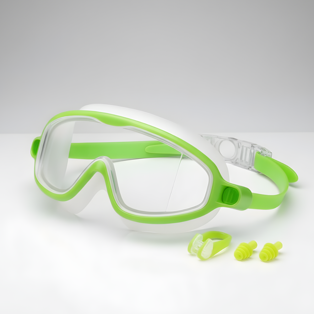 AquaGuard Kids Anti-Fog Swim Goggles Set, Leak-Resistant UV Protection for Pool & Beach