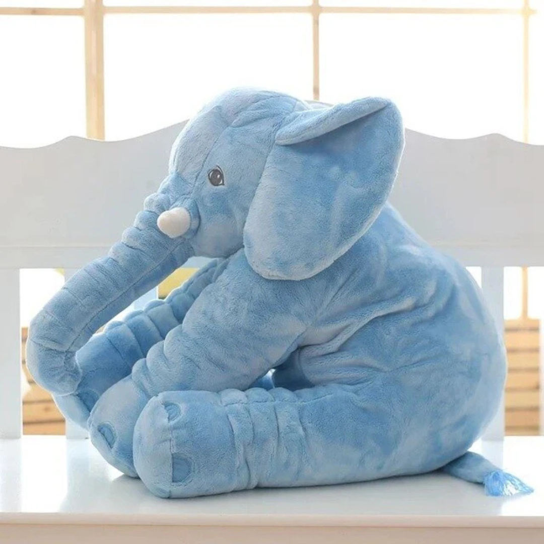 EleCuddle Plush Elephant Cuddly Toy, Soft Baby Comfort Sleeping Pillow