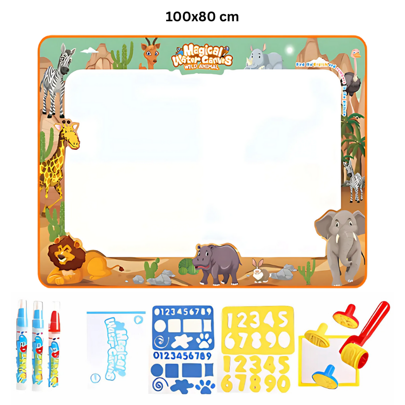 AquaArt Adventure Mat – Reusable Water Drawing Mat for Kids Learning & Play