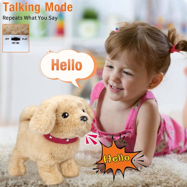 PuppyPal Interactive Toy Dog, Realistic Moving Electronic Pet for Kids