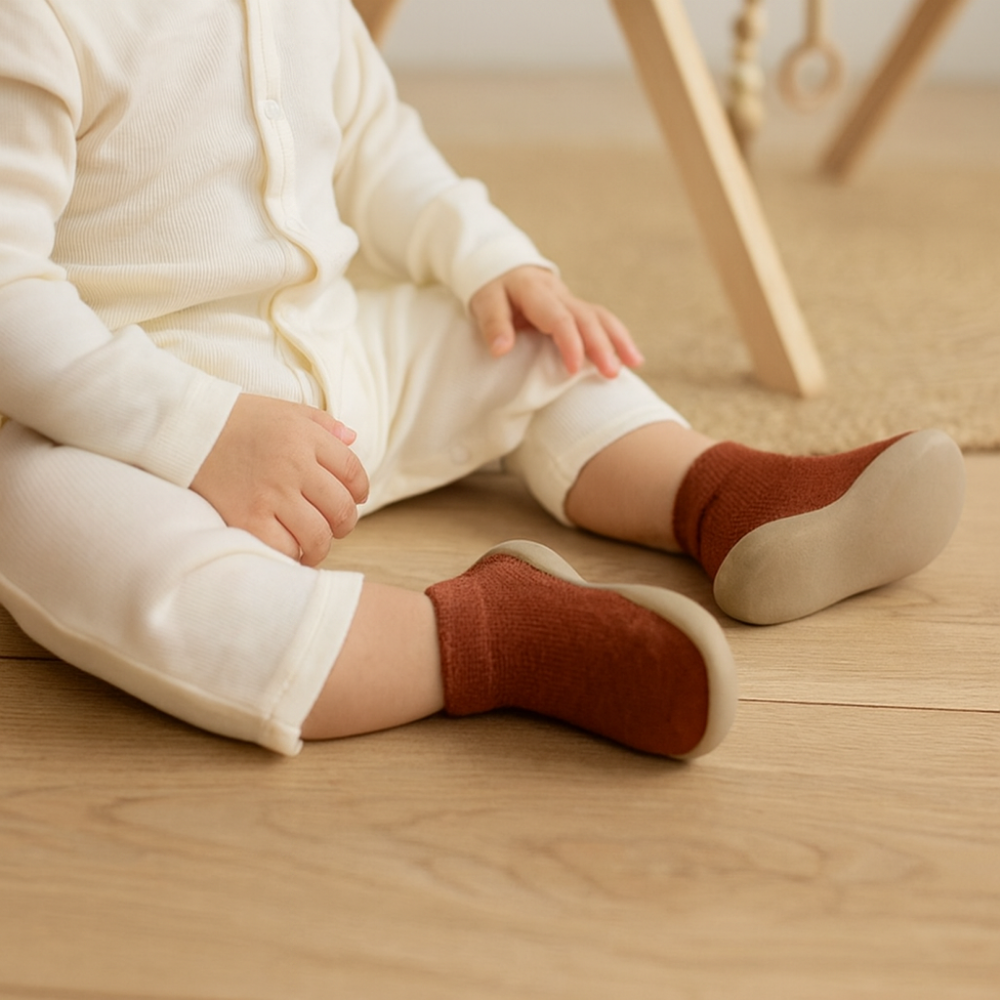 TinySteps Flex Baby Walking Shoes – Non-Slip Knit Upper with Soft Grip Sole