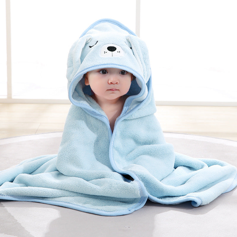 SnuggleSoft Baby Hooded Bath Towel with Animal Design for Gentle Drying