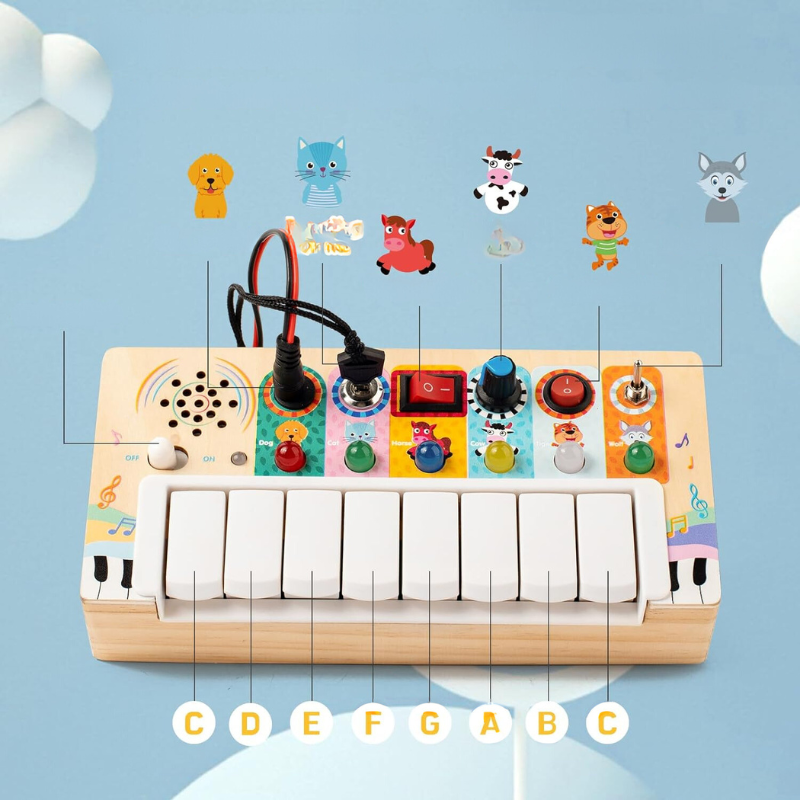 BrightBegins Baby Montessori Activity Toy, Sensory Development Play Set 6+ Months