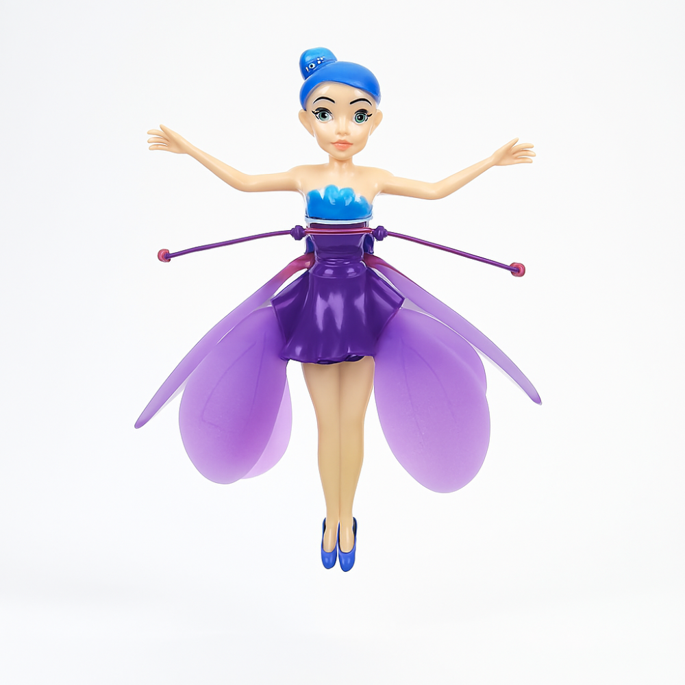 FairyGlide Flying Princess Toy, Rechargeable LED Hand-Sensor Hover Fairy for Kids