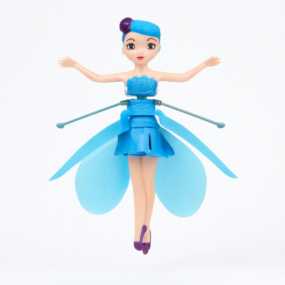 FairyGlide Flying Princess Toy, Rechargeable LED Hand-Sensor Hover Fairy for Kids