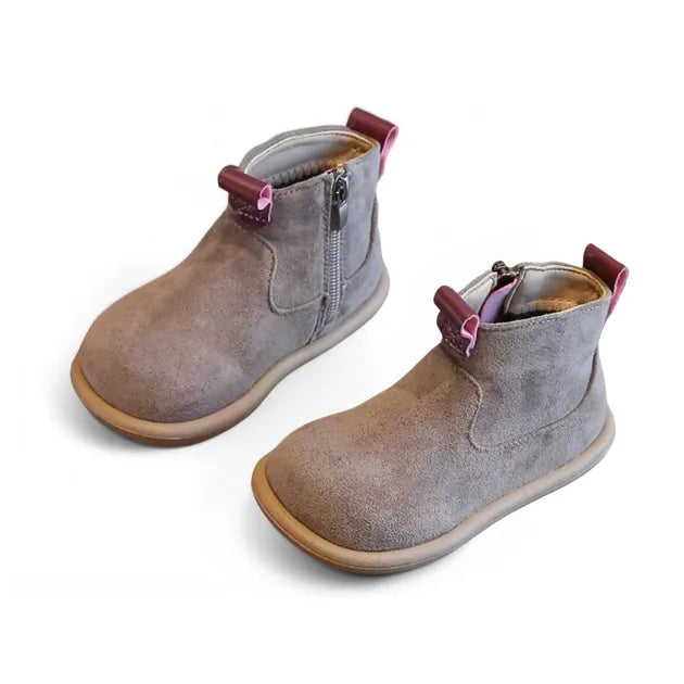 CozyStep Kids Winter Suede Boots Casual Ankle Shoes for Toddlers and Kids