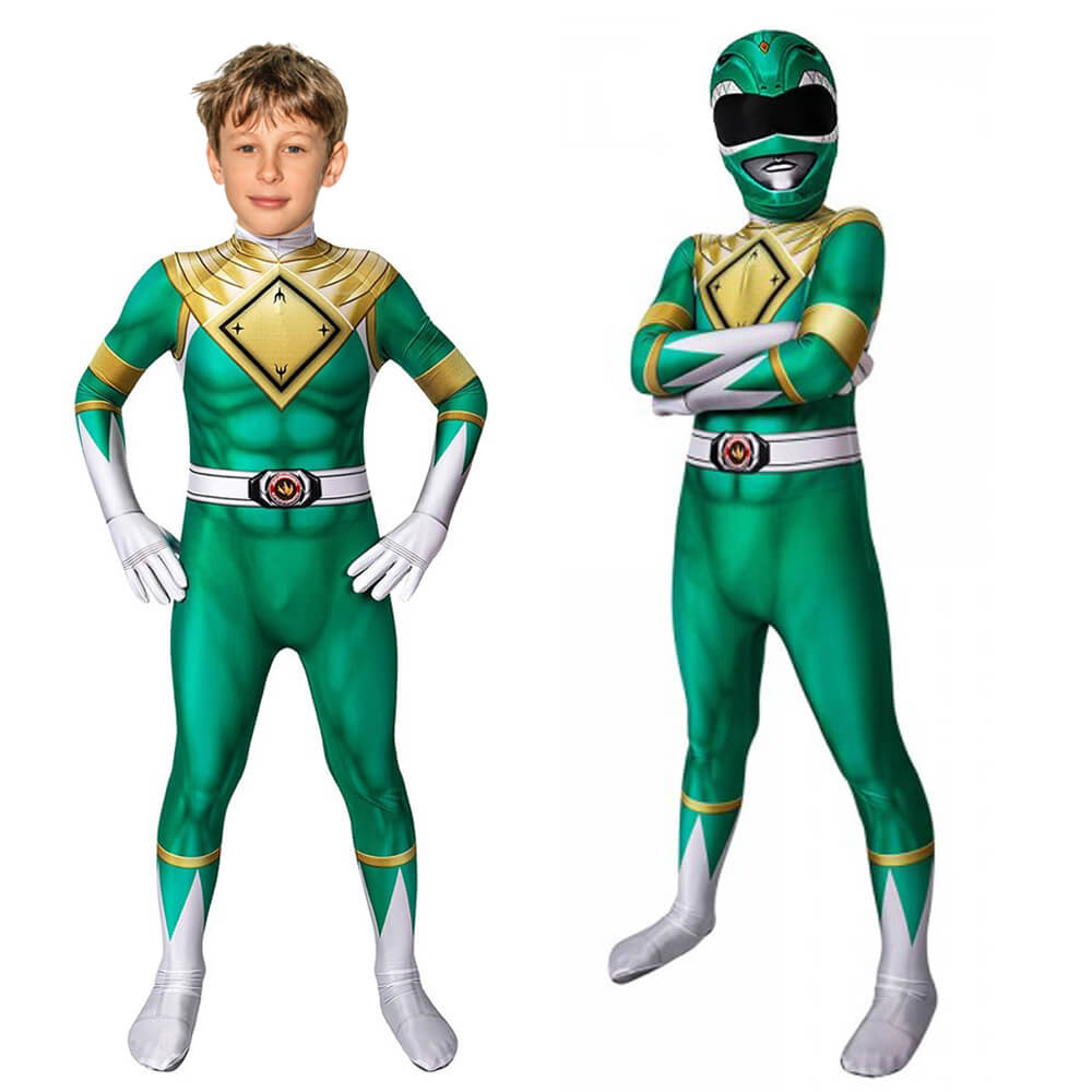 PowerRangerX Kids Ranger Muscle Costume Set, Jumpsuit with Mask for Dress-Up Play