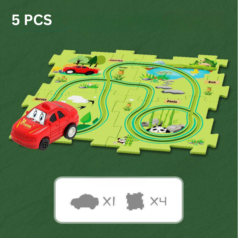 RoadMagix Magnetic Road Puzzle Buildable Vehicle Track Playset