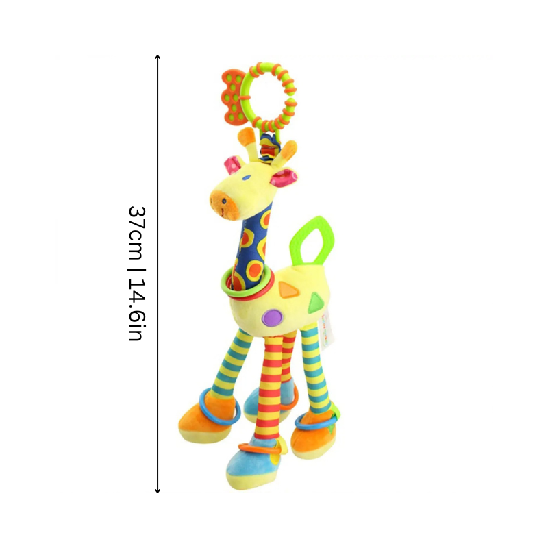 GiraGlow Hanging Plush Giraffe Interactive Car Seat Toy for Babies