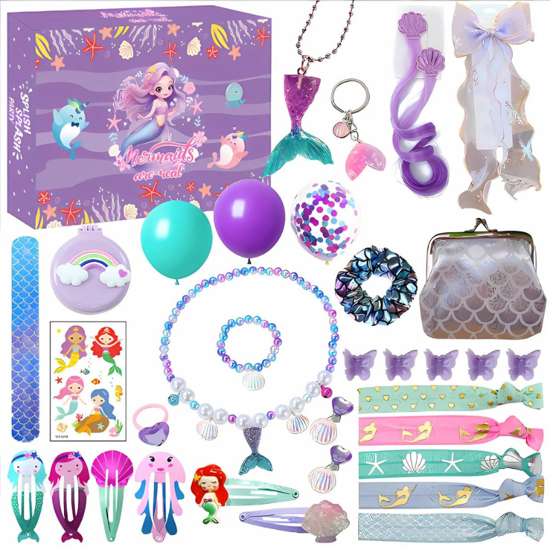 HolidayHaul Advent Kids Vehicle Playset Mini Construction Truck Toy Set