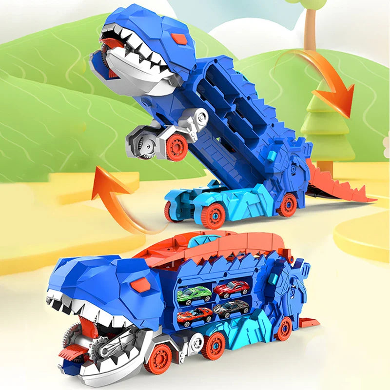 DinoHaul Transport Truck – Kids Toy Car with Dinosaur Figures for Creative Play
