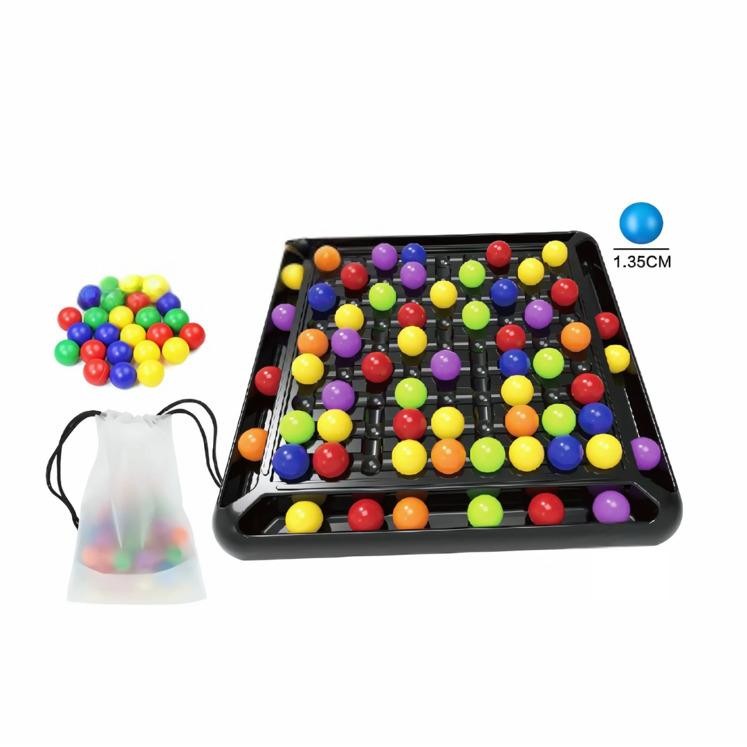 BrainBounce Rainbow Bead Elimination Game, Strategic Logic Board Game for Kids & Family