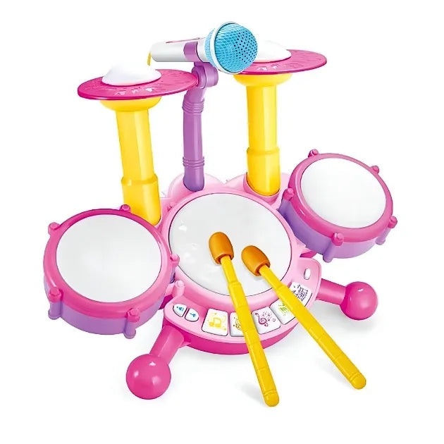 BeatBuddy Kids Drum Set Educational Musical Toy with Lights and Sounds