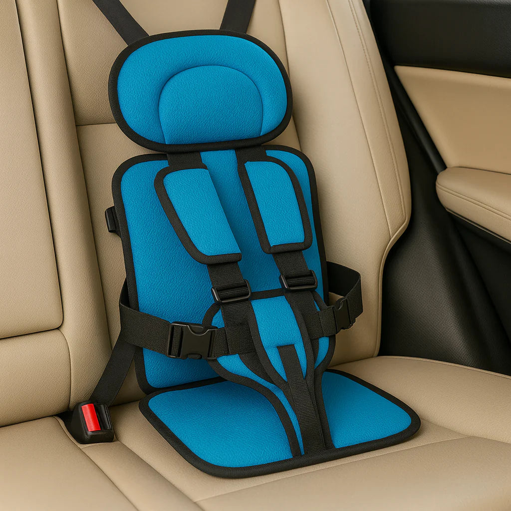 Portable Kids Travel Booster Seat Harness – Compact Car Safety Seat for Toddlers & Young Children