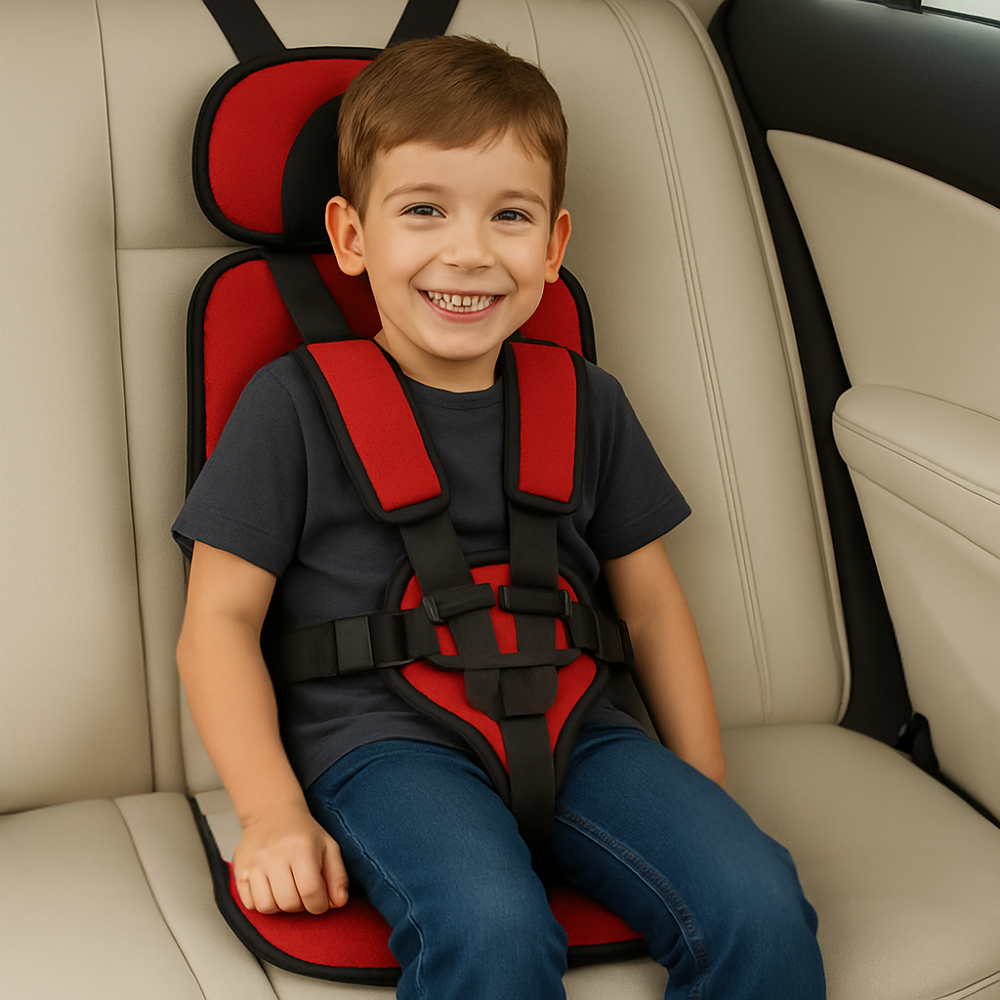 SafeRideGo Kids Travel Harness Booster Seat – Portable Car Safety Harness for Toddlers