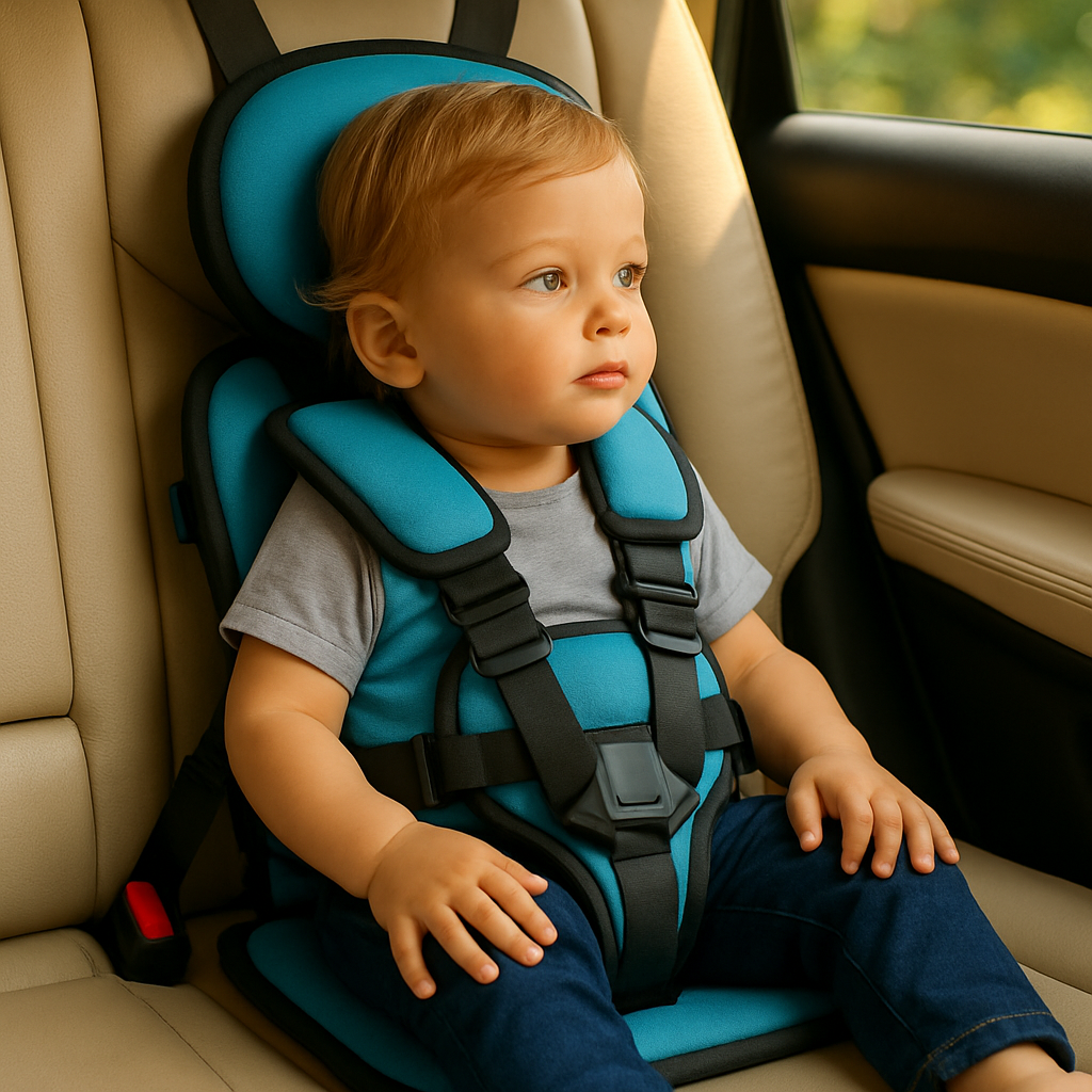 SafeRideGo Kids Travel Harness Booster Seat – Portable Car Safety Harness for Toddlers