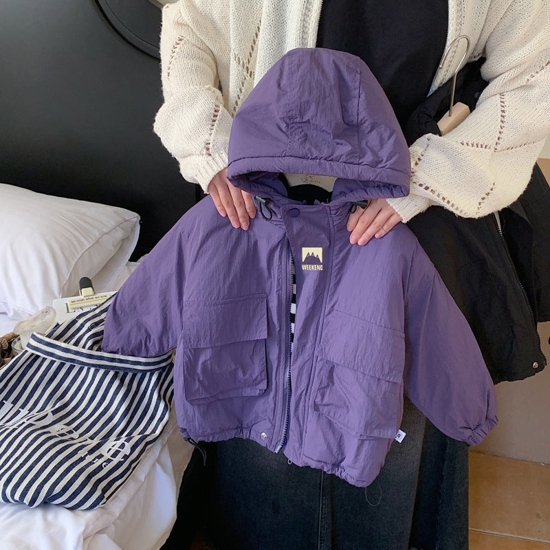 StormLite Hooded Windbreaker Jacket for Kids, Unisex Polyester (Ages 0–6)