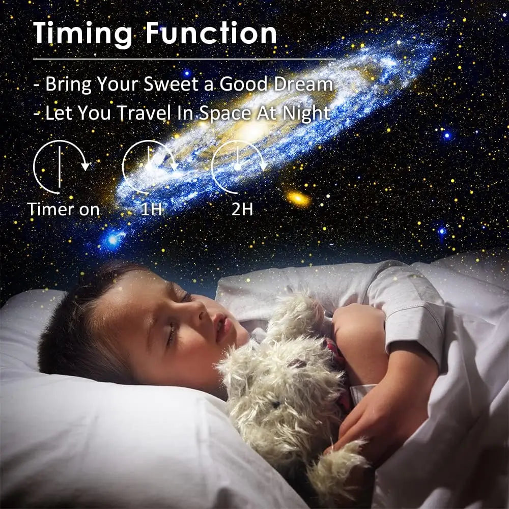 StarOrbit 360° Rotating Galaxy Night Light, LED Star Projector Lamp for Kids & Home