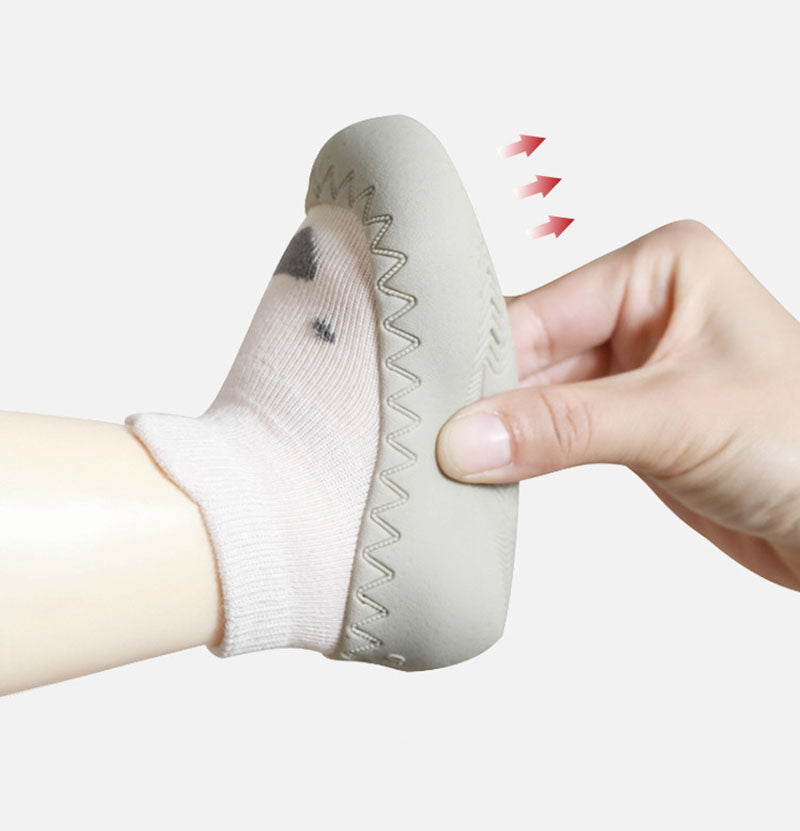 LittlePaws Baby Booties, Non-Slip Soft Sole Unisex First Shoes 0–3 Years