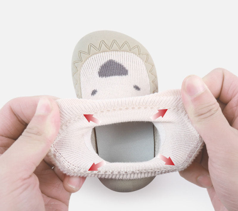 LittlePaws Baby Booties, Non-Slip Soft Sole Unisex First Shoes 0–3 Years