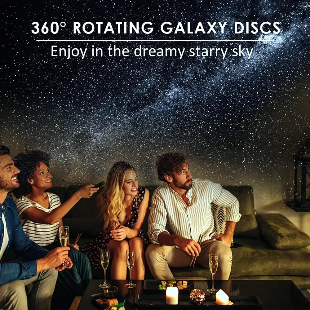 StarOrbit 360° Rotating Galaxy Night Light, LED Star Projector Lamp for Kids & Home