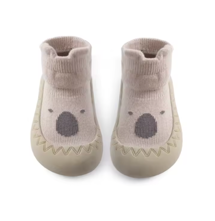 LittlePaws Baby Booties, Non-Slip Soft Sole Unisex First Shoes 0–3 Years