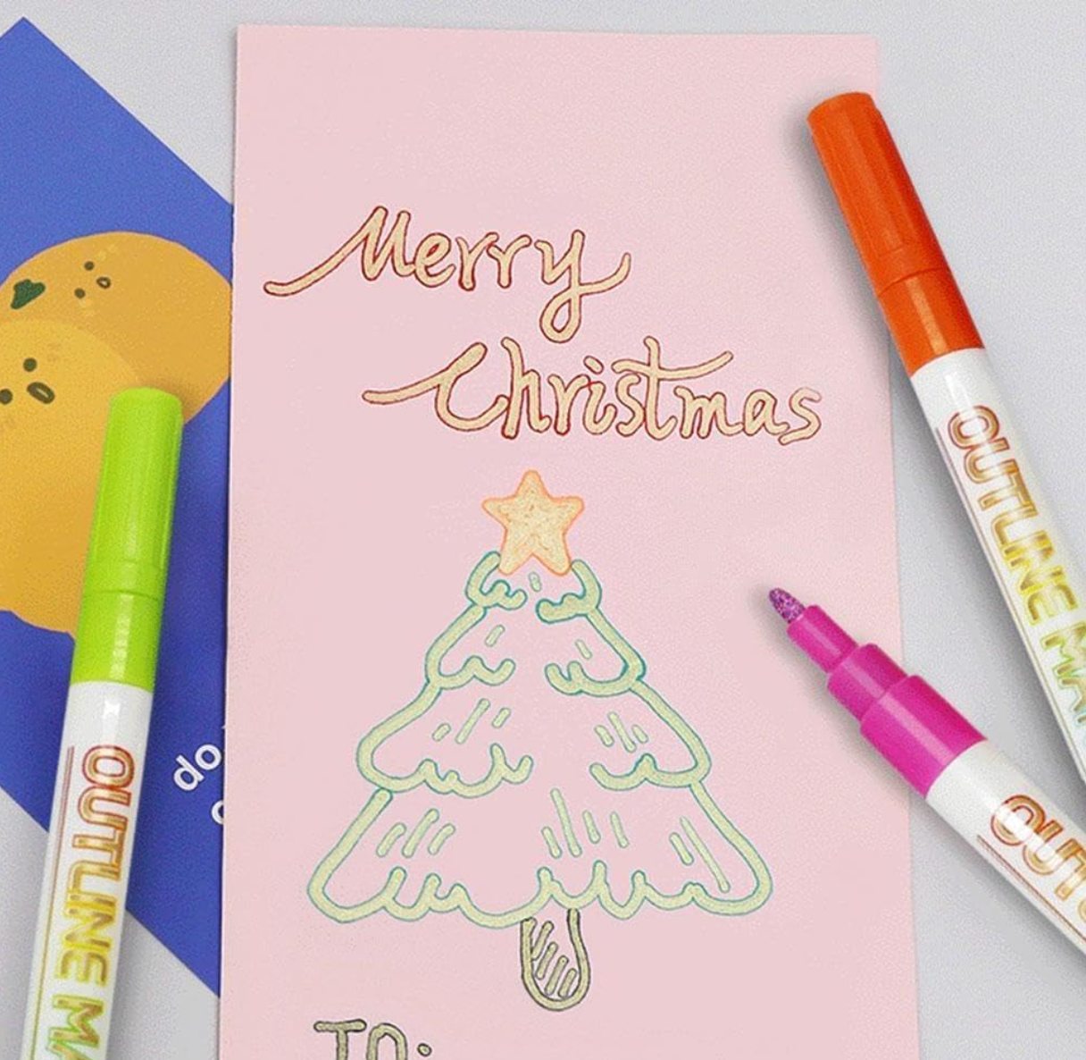 DuoMark Colorful Metallic Double Line Highlighters, Creative Art & Study Marker Set