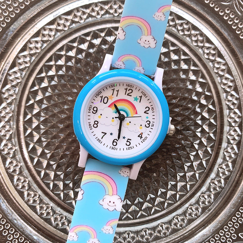 StarTime Rainbow Kids Watch – Colorful Learning Clock with Silicone Strap for Ages 3+