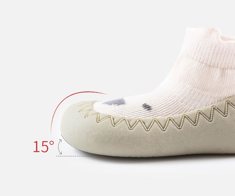 LittlePaws Baby Booties, Non-Slip Soft Sole Unisex First Shoes 0–3 Years