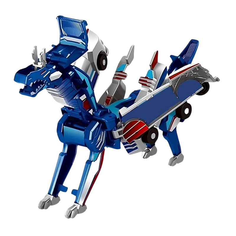 MechaMorph 2 in 1 Transforming Robot Car Action Playset for Kids
