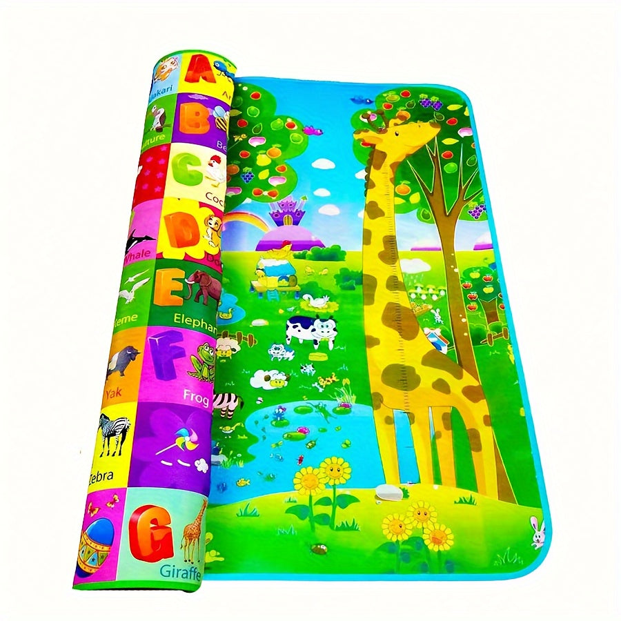 PlaySafe Double-Sided Foam Play Mat, Non-Slip Educational Baby Mat 180x120cm
