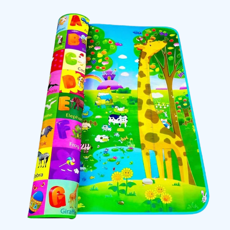 PlaySafe Double-Sided Foam Play Mat, Non-Slip Educational Baby Mat 180x120cm