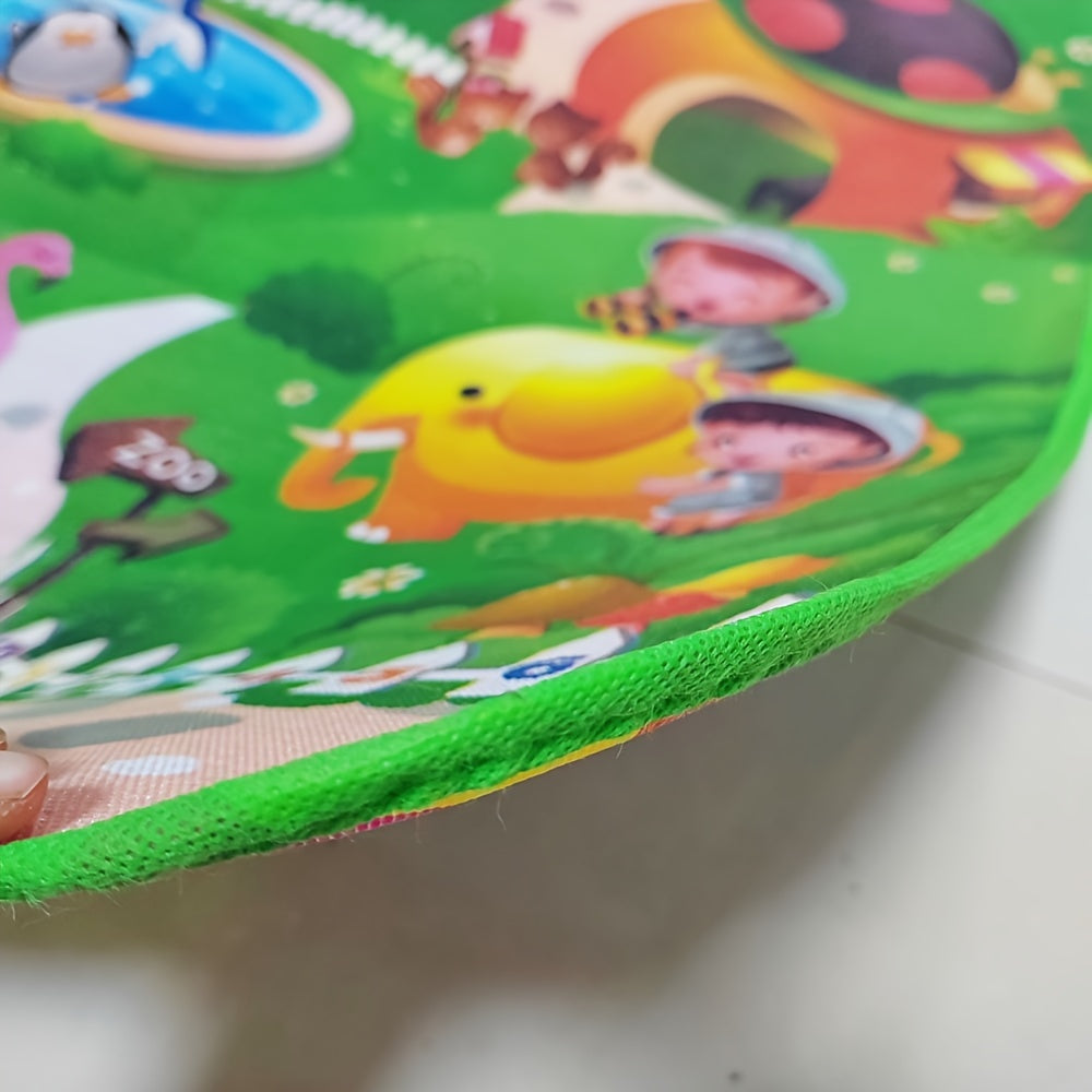 PlaySafe Double-Sided Foam Play Mat, Non-Slip Educational Baby Mat 180x120cm