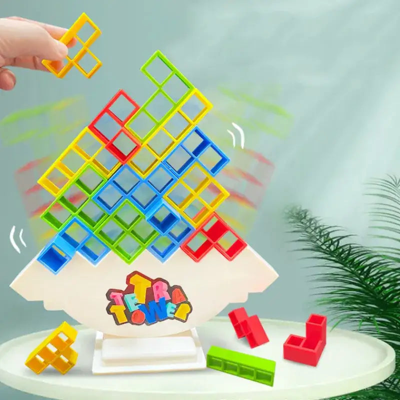 Color Balance Tower – Interactive Stacking & Skill Game for Kids