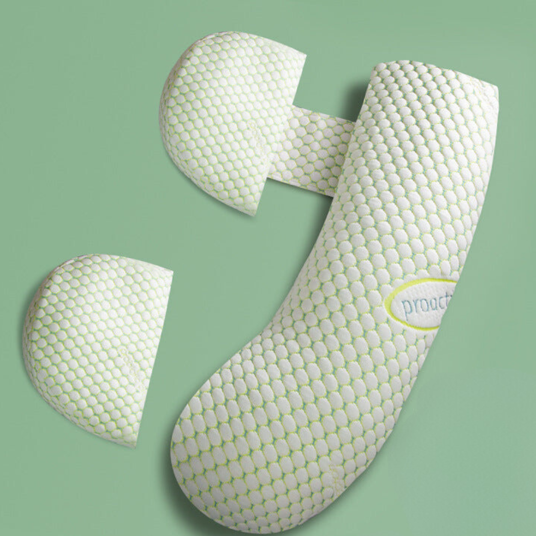 BellyNest Pregnancy Support Pillow for Side Sleeping and Full Body Comfort