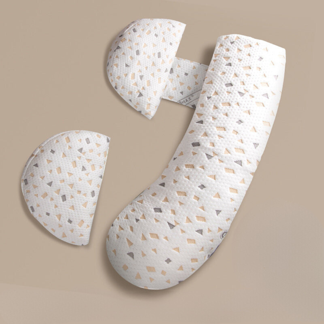 BellyNest Pregnancy Support Pillow for Side Sleeping and Full Body Comfort