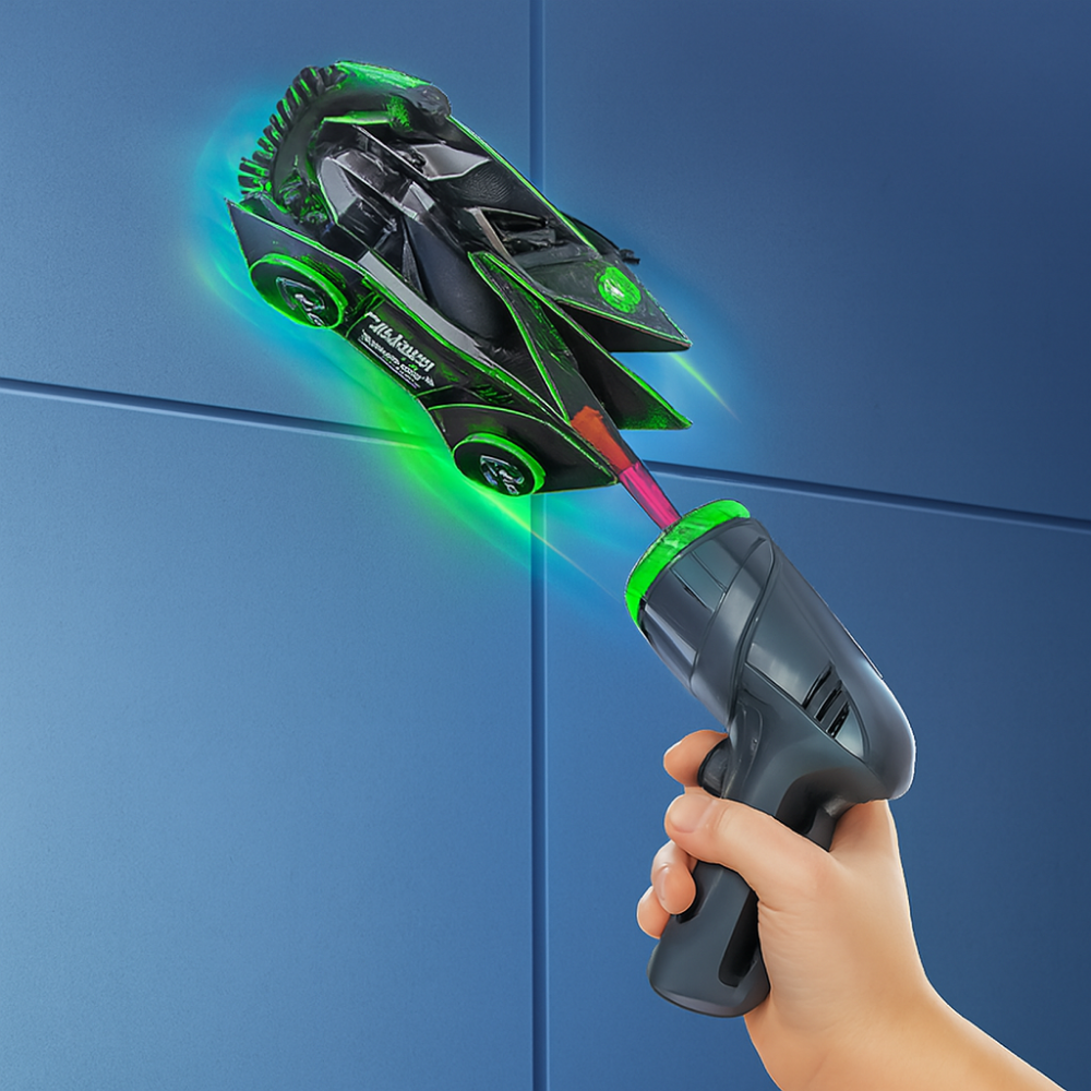 ClimbX Wall-Climbing RC Car with Laser Remote, LED Stunt Racing Toy for Kids