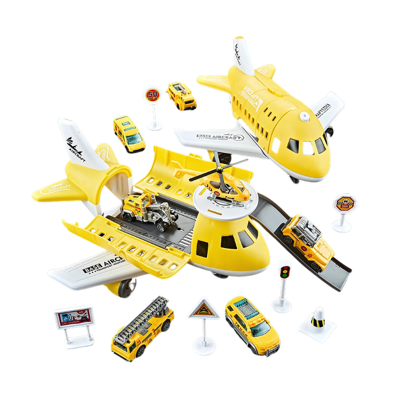 AeroPort Transforming Aircraft Playset with Cars and Storage for Kids